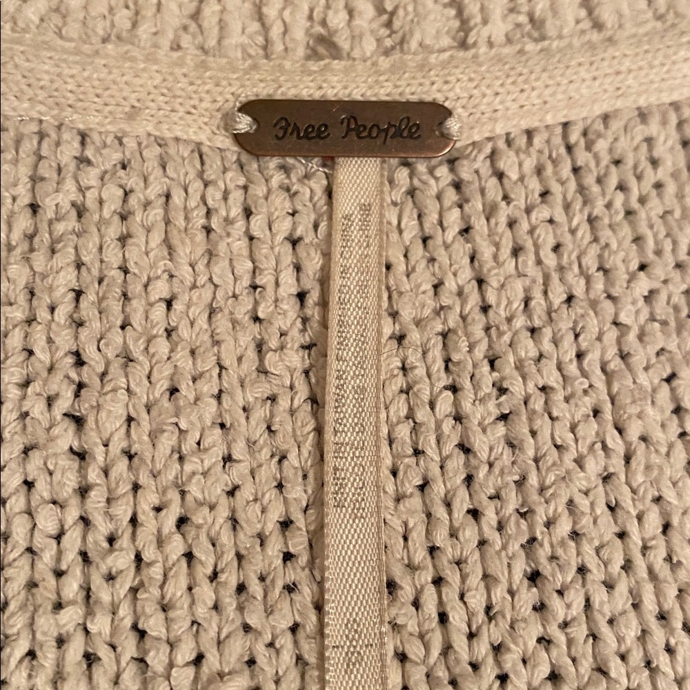 Free People Southport Beach Cardigan Oversized in Grain Combo stripes Size Small - Picture 8 of 16